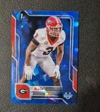 2025 Bowman University Chrome Sapphire Base Set CJ Allen #140 card