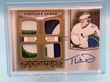 2024-25 Upper Deck The Cup Foundations Quad Jersey Thatcher Demko #F-TD card