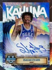 2024-25 Bowman University Chrome The Big Kahuna Autographs Isaiah Evans #BKA-IE card