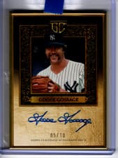 2025 Topps Gilded Collection Gold Framed Hall of Fame Autographs Goose Gossage #HAFA-GG card