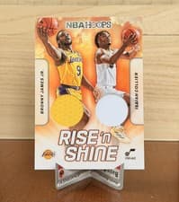 2024-25 Hoops Rise 'n Shine Dual Memorabilia Bronny James Jr. / Isaiah Collier #RSD-IBC card