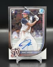 2025 Bowman Chrome Rookie Autographs James Wood #CRA-JWO card
