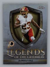 2025 Topps Chrome Legends of the Gridiron DeAngelo Hall #LOG-35 card