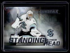 2025-26 Upper Deck Credentials Standing on Their Head Philipp Grubauer #SH-12 card