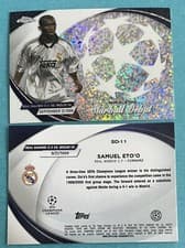 Samuel Eto'o 2023 Topps Chrome UEFA Club Starball Debut card