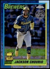 2025 Topps Chrome Logofractor Edition 1990 Topps Jackson Chourio #90CB-9 card