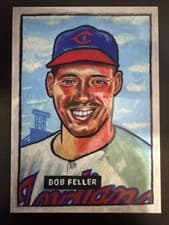 2025 Topps Shoebox Treasures 1951 Bowman SP Bob Feller #B51-1 card