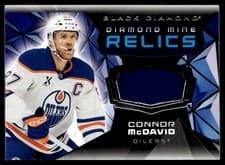 2025-26 Upper Deck Black Diamond Diamond Mine Relics Connor McDavid #DMR-MC card