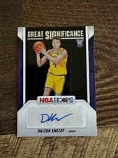 2024-25 Hoops Great SIGnificance Dalton Knecht #GS-DKL card