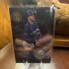 2025 Topps Tribute Stamp Of Approval George Springer #SOA-GS card
