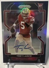 Trey Lance 2021 Panini Chronicles Prizm Black card