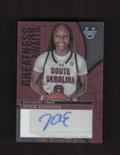 Joyce Edwards 2024-25 Bowman's Best University Greatness Awaits Autographs card