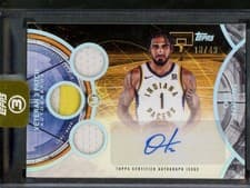 2025-26 Topps 3 Veteran 3 Patch Autographs Obi Toppin #V3A-OT card
