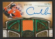 2026 Topps Tier One Autographed Tier One Relics Coby Mayo #AT1R-CMA card