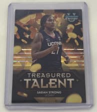 2024-25 Bowman University Chrome Sapphire Treasured Talent Sarah Strong #TT-8 card