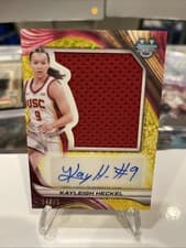 2024-25 Bowman's Best University Prospect Jumbo Relic Autographs Kayleigh Heckel #PJRA-KH card