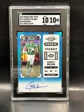 Garrett Wilson 2022 Panini Contenders Optic card