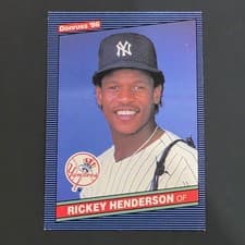 Rickey Henderson 1986 Donruss card