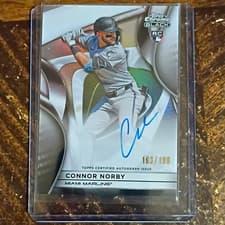 2025 Topps Chrome Black Autographs Connor Norby #CBA-CN card