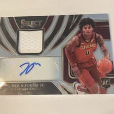Kevin Porter Jr. 2019 Panini Select Rookie Jersey Autographs card