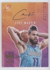 Cody Martin 2019 Panini Court Kings Fresh Paint Autographs card