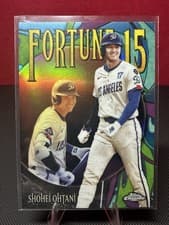 Shohei Ohtani 2025 Topps Chrome Update Fortune 15 card