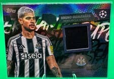 2025-26 Topps UEFA Club Competitions Topps Superstar Relics Bruno Guimarães #TSR-BG card