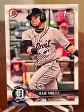 2018 Bowman Paper Prospects Isaac Paredes #BP76
