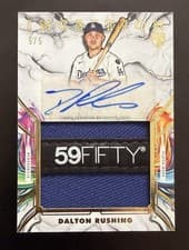 2025 Topps Inception Inception Autograph Jumbo Relic Hat Dalton Rushing #IAJH-DR card