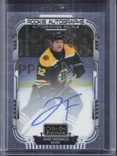 2025-26 O-Pee-Chee Platinum Rookie Autographs John Farinacci #R-JF card
