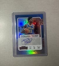Peyton Watson 2022 Panini Chronicles Draft Picks Contenders College Ticket Autograph card