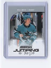 Will Smith 2024-25 Upper Deck Credentials Jumping on the Ice card