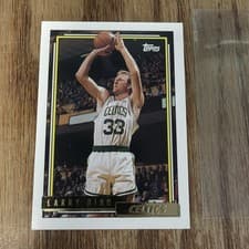 Larry Bird 1992 Topps Gold card