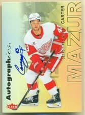 2025-26 Flair Autographics Carter Mazur #A-CA card