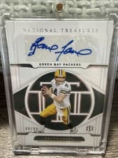 Brett Favre 2020 Panini National Treasures Signatures card
