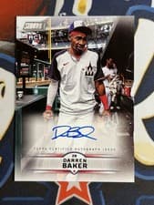 Darren Baker 2025 Stadium Club Base Autographs card