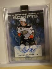 2024-25 Upper Deck Black Diamond Sparkling Rookie Scripts Cutter Gauthier #SRS-CG card