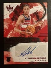 Kyshawn George 2024-25 Panini Court Kings Impressionist Ink Autographs card