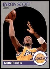 Byron Scott 1990-91 Hoops Base Set card