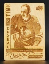 2024-25 Upper Deck Engrained Icons Carved in Time Bobby Hull #CT-HU card