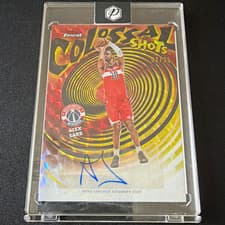 2025-26 Finest Colossal Shots Autographs Alex Sarr #CS-AS card