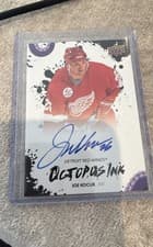 2025-26 Upper Deck Detroit Red Wings Centennial Octopus Ink Joe Kocur #OI-JK card