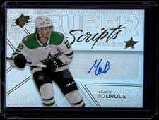 Mavrik Bourque 2024-25 SPx SuperScripts Rookies card