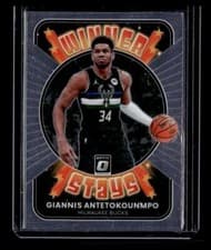 Giannis Antetokounmpo 2021 Panini Donruss Optic Winner Stays card