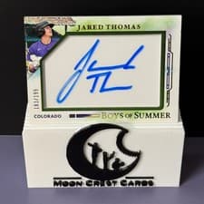 2025 Panini Boys of Summer Jumbo Acetate Signatures Jared Thomas #39 card
