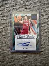 2024-25 Panini Court Kings Brush Strokes Autographs Tyler Herro #BR-TYL card