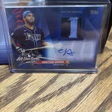 2025 Topps Update All-Star Stitches Autographs Jonathan Aranda #AST-JA card