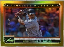 2025 Panini Three and Two Timeless Moments Manny Ramirez #18 card