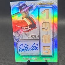 2025 Topps Sterling Awards Autographed Relics Carlton Fisk #SA-CF card