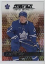 2025-26 Upper Deck Credentials Acetate Debut Ticket Access Easton Cowan #DTAA-EC